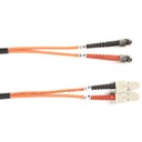 Black Box 62.5-Micron Multimode Value Line Patch Cable, ST-SC, 5-m (16.4-ft.)