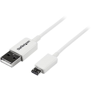 [USBPAUB50CMW/NEW] StarTech.com 0.5m White Micro USB Cable - A to Micro B