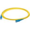 AddOn 3m SC (Male) to SC (Male) Yellow OS1 Simplex Fiber OFNR (Riser-Rated) Patch Cable