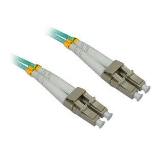 [4XFIBERLCLC10M/NEW] 4XEM 10M AQUA Multimode LC To LC 50/125 Duplex Fiber Optic Patch Cable