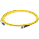 AddOn 4m LC (Male) to ST (Male) Yellow OS1 Simplex Fiber OFNR (Riser-Rated) Patch Cable