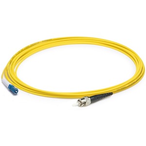 [ADD-ST-LC-4MS9SMF/NEW] AddOn 4m LC (Male) to ST (Male) Yellow OS1 Simplex Fiber OFNR (Riser-Rated) Patch Cable