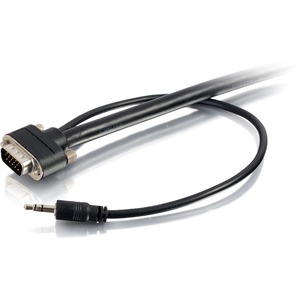 [50225/NEW] C2G 6ft Select VGA + 3.5mm Stereo Audio A/V Cable M/M - In-Wall CMG-Rated