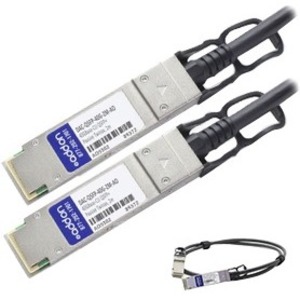 [DAC-QSFP-40G-1M-AO/NEW] AddOn Dell DAC-QSFP-40G-1M Compatible TAA Compliant 40GBase-CU QSFP+ to QSFP+ Direct Attach Cable (Passive Twinax, 1m)