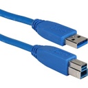 QVS USB 3.0 Compliant 5Gbps Type A Male to B Male Cable