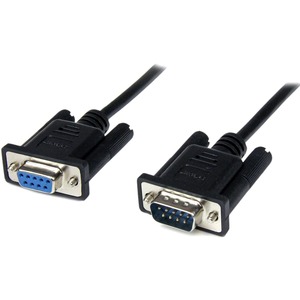 [SCNM9FM2MBK/NEW] StarTech.com 2m Black DB9 RS232 Serial Null Modem Cable F/M