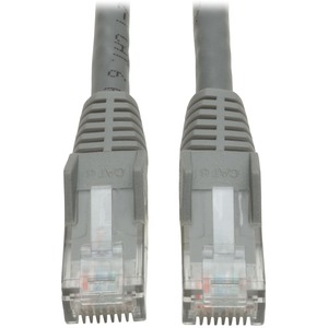 [N201-020-GY/NEW] Tripp Lite 20ft Cat6 Gigabit Snagless Molded Patch Cable RJ45 M/M Gray 20'