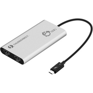 [JU-TB0114-S1/NEW] SIIG Thunderbolt V3 to Dual HDMI Adapter - HDMI 2.0