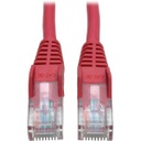 Tripp Lite Cat5e 350 MHz Snagless Molded UTP Patch Cable (RJ45 M/M), Red, 6 ft.