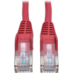 [N001-006-RD/NEW] Tripp Lite Cat5e 350 MHz Snagless Molded UTP Patch Cable (RJ45 M/M), Red, 6 ft.