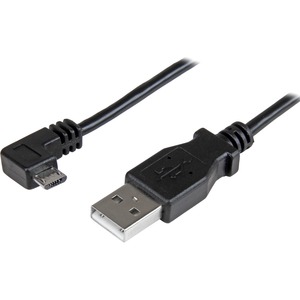 [USBAUB2MRA/NEW] StarTech.com 2m 6 ft Right Angle Micro-USB Charge and Sync Cable M/M - USB 2.0 A to Micro USB - 24 AWG