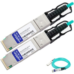 [AOC-Q28-100G-1M-AO/NEW] AddOn Dell Compatible TAA Compliant 100GBase-AOC QSFP28 to QSFP28 Direct Attach Cable (850nm, MMF, 1m)