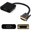 AddOn 8in DVI-D Male to VGA Female Black Active Adapter Cable