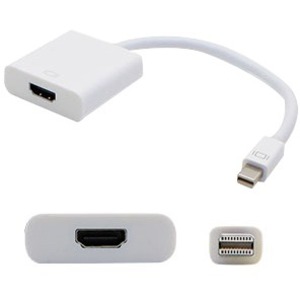 [BP937AA-AO/NEW] AddOn 8in HP BP937AA Compatible DisplayPort Male to HDMI Female Black Adapter Cable (Requires DP++)