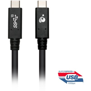 [G2LU3CCM01E/NEW] IOGEAR Smart USB-C to USB-C [USB-IF Certified] 10Gbps 3.3ft (1m) Cable with E-Marker