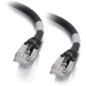 [00706/NEW] C2G-1ft Cat6a Snagless Shielded (STP) Network Patch Cable - Black