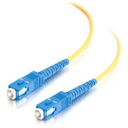 C2G-1m SC-SC 9/125 OS1 Simplex Singlemode PVC Fiber Optic Cable - Yellow