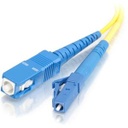 C2G-5m LC-SC 9/125 OS1 Simplex Singlemode PVC Fiber Optic Cable - Yellow