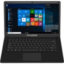 Hyundai HyBook, 14.1" Celeron Laptop, 4GB RAM, 64GB Storage, Expandable 2.5" SATA HDD Slot, Windows 10 Home S Mode, WiFi, Black