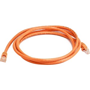 [3430/NEW] Monoprice Cat6 24AWG UTP Ethernet Network Patch Cable, 5ft Orange