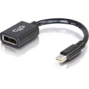 C2G 6in Mini DisplayPort to DisplayPort Adapter Converter - Black