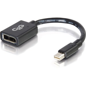 [54303/NEW] C2G 6in Mini DisplayPort to DisplayPort Adapter Converter - Black