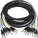 Monoprice 6 Meter (20ft) 8-Channel 1/4inch TRS Male to 1/4inch TRS Male Snake Cable