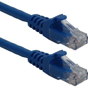 [CC715A-50BL/NEW] QVS 50ft CAT6A 10Gigabit Ethernet Blue Patch Cord