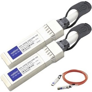 [SFP-10GB-AOC4M-AO/NEW] AddOn MSA and TAA Compliant 10GBase-AOC SFP+ to SFP+ Direct Attach Cable (850nm, MMF, 4m)