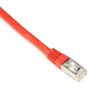 Black Box CAT6 250-MHz Shielded, Stranded Cable SSTP (PIMF), PVC, Red, 7-ft. (2.1-m)