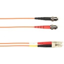 Black Box 1-m, ST-LC, 62.5-Micron, Multimode, PVC, Orange Fiber Optic Cable