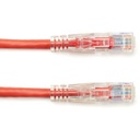 Black Box GigaBase 3 CAT5e 350-MHz Lockable Patch Cable (UTP), Red, 4-ft. (1.2-m)