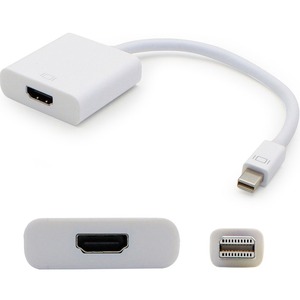 [MDISPLAYPORT2HDMIW/NEW] AddOn 8in Mini-DisplayPort Male to HDMI Female White Adapter Cable