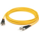 AddOn 1m ST (Male) to ST (Male) Yellow OS1 Duplex Fiber OFNR (Riser-Rated) Patch Cable