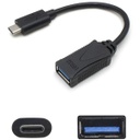 AddOn 7in USB 3.1 (C) Male to USB 3.0 (A) Female Black Adapter Cable