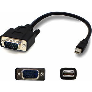 [MDISPORT2VGAMM6B/NEW] AddOn 6ft Mini-DisplayPort Male to VGA Male Black Adapter Cable