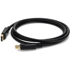 [DISPLAYPORT6F/NEW] AddOn 6ft DisplayPort Male to Male Black Cable