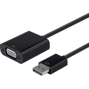 [12790/NEW] Monoprice DisplayPort 1.2a to VGA Active Adapter, Black