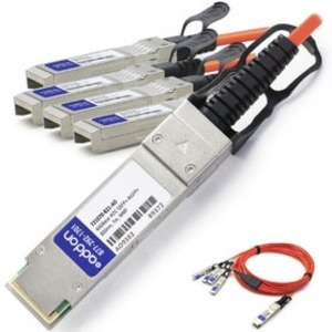 [721070-B21-AO/NEW] AddOn HP 721070-B21 Compatible TAA Compliant 40GBase-AOC QSFP+ to 4xSFP+ Direct Attach Cable (850nm, MMF, 7m)