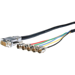 [VGA15P-5BJ-6HR/NEW] Comprehensive Pro AV/IT Series VGA HD15 plug to 5 BNC jacks cable 6ft