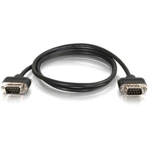 [52171/NEW] C2G 35ft Serial RS232 DB9 Cable with Low Profile Connectors M/M - In-Wall CMG-Rated