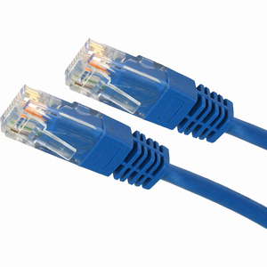 [4XC5EPATCH1BL/NEW] 4XEM 1FT Cat5e Molded RJ45 UTP Network Patch Cable (Blue)