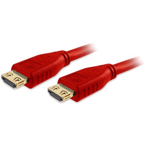 [HD-HD-18INPRORED/NEW] Comprehensive Pro AV/IT High Speed HDMI Cable with ProGrip, SureLength, CL3- Deep Red 1.5ft