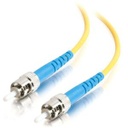 C2G-10m ST-ST 9/125 OS1 Simplex Singlemode PVC Fiber Optic Cable - Yellow