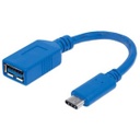 Manhattan SuperSpeed USB 3.1 Gen1 Type-C Male to Type-A Female Device Cable, 5 Gbps, - Blue