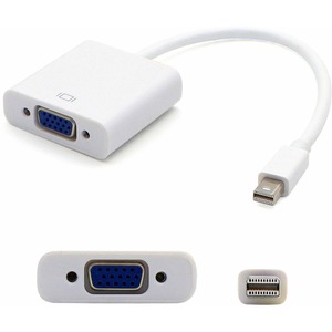 [MDISPLAYPORT2VGAW/NEW] AddOn 8in Mini-DisplayPort Male to VGA Female White Adapter Cable with Support for Intel Thunderbolt?