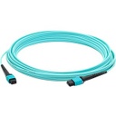 AddOn 1m MPO (Male) to MPO (Male) 12-strand Aqua OM4 Crossover Fiber OFNR (Riser-Rated) Patch Cable