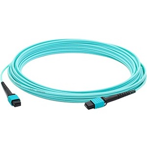 [ADD-MPOMPO-1M5OM4M/NEW] AddOn 1m MPO (Male) to MPO (Male) 12-strand Aqua OM4 Crossover Fiber OFNR (Riser-Rated) Patch Cable