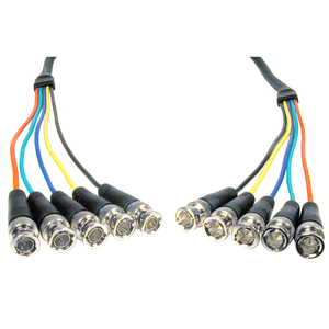 [5BP-5BP-25HR/NEW] Comprehensive Pro AV/IT Series 5 BNC plugs each end RGBHV Video Cable 25ft