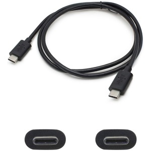 [USBC32USBC1MB-5PK/NEW] AddOn 5-Pack of 1m USB 3.1 (C) Male to Male Black Cables